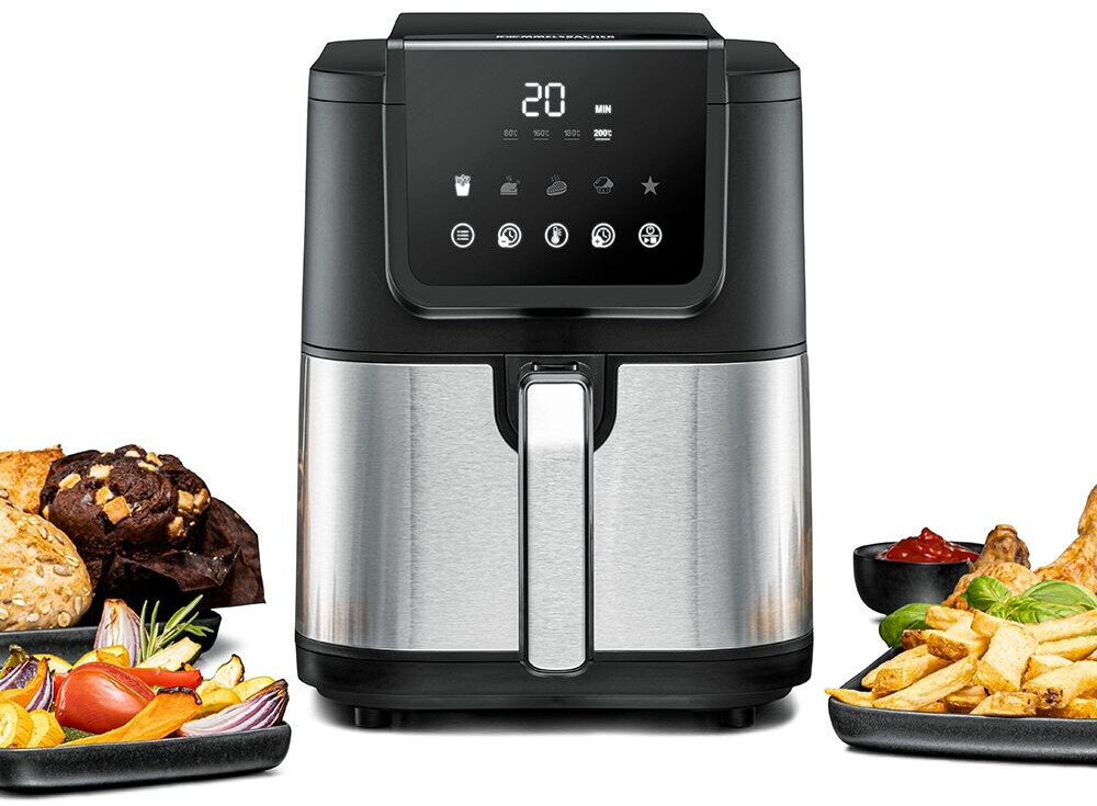 هوا پز و سرخ‌ کن بدون روغن روملزباخر آلمان ROMMELSBACHER FRH 1500 - رنگ مشکی و استیل